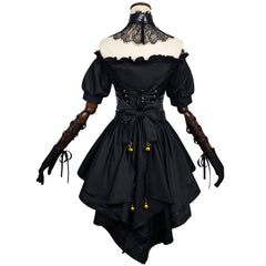 Grok AI Companion Ani Black Gothic Dress Set Outfits Cosplay Costume