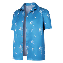GTA 6 (2026) Jason Duval Blue Printed Shirt Outfits Cosplay Costume