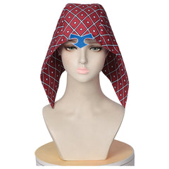 Guido Mista Red White Diamond Lattice Hat Headwear Cosplay Accessories Props