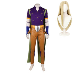 Gyro Zeppeli Purple Brown Cowboy Set Outfits Cosplay Costume Halloween Suit