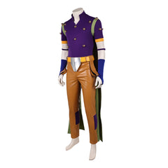 Gyro Zeppeli Purple Brown Cowboy Set Outfits Cosplay Costume Halloween Suit