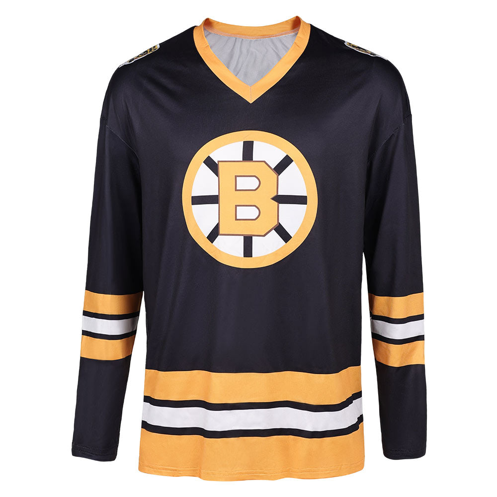 Happy Gilmore 2 (2025) Gilmore Black Yellow Long Sleeve Shirt Cosplay Costume 