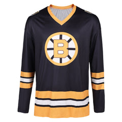 Happy Gilmore 2 (2025) Gilmore Black Yellow Long Sleeve Shirt Cosplay Costume 