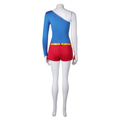 Harley Quinn Season 5 (2025) Harley Quinn Blue Gymnastic Outfits Cosplay Costume 