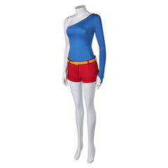 Harley Quinn Season 5 (2025) Harley Quinn Blue Gymnastic Outfits Cosplay Costume 