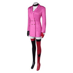 Harley Quinn Season 5 Harley Quinn Pink Suit Outfits Cosplay Costume 