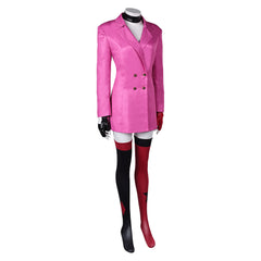 Harley Quinn Season 5 Harley Quinn Pink Suit Outfits Cosplay Costume 