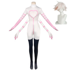 Hazbin Hotel 2 (2024) Angel Dust Four Arms White Jumpsuit Outfits Cosplay Costume