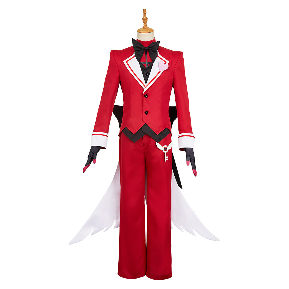 Hazbin Hotel 2 (2025) Alastor Red Butler Set Outfits Halloween Cosplay Costume