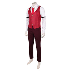 Hazbin Hotel 2 (2025) Alastor Red Vest Shirt Set Outfits Cosplay Costume 