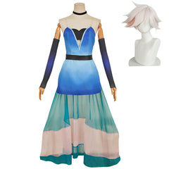Hazbin Hotel 2 (2025) Angel Dust Blue Dress Set Outfits Cosplay Costume