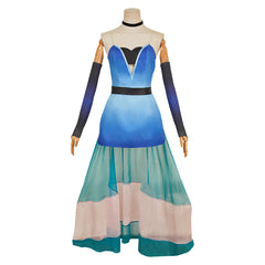 Hazbin Hotel 2 (2025) Angel Dust Blue Dress Set Outfits Cosplay Costume