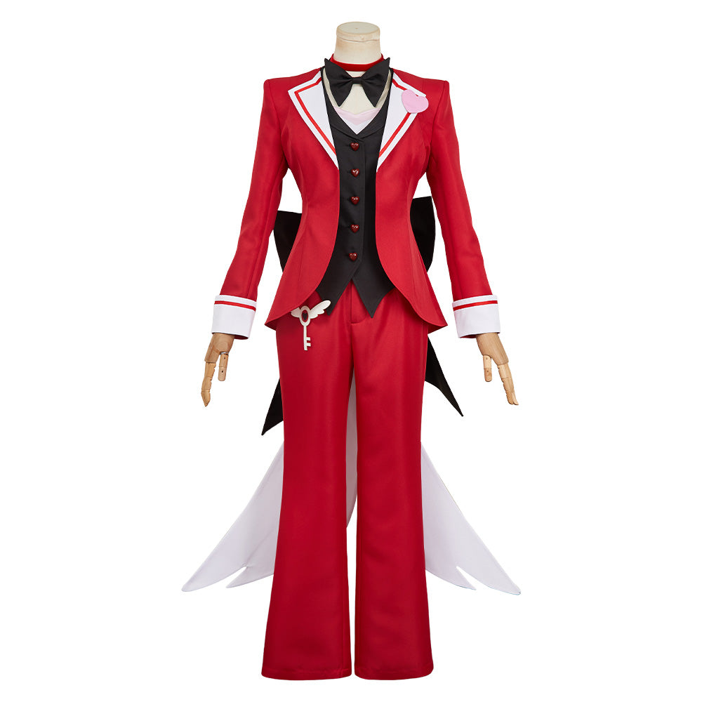 Hazbin Hotel 2 (2025) Angel Dust Red Butler Set Outfits Halloween Cosplay Costume 