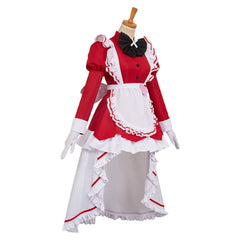 Hazbin Hotel 2 (2025) Carmilla Carmine Red Maid Set Outfits Halloween Cosplay Costume
