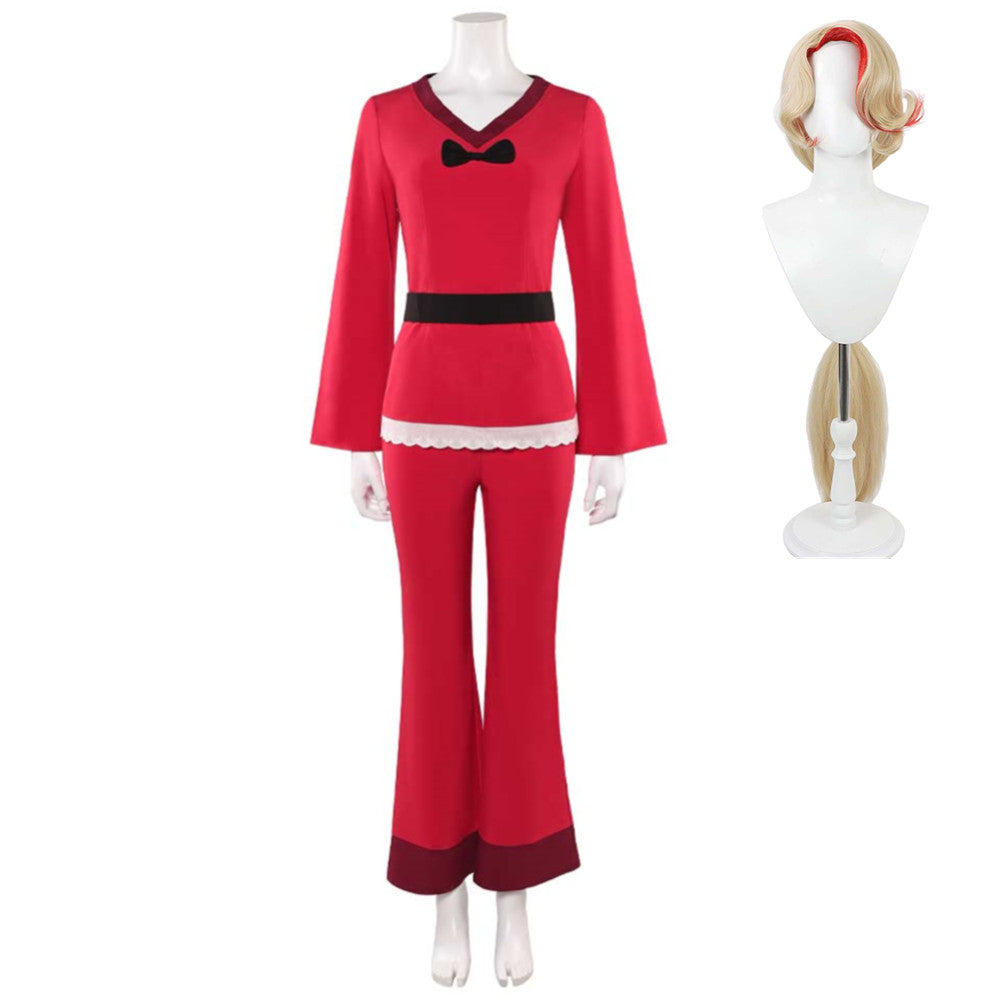 Hazbin Hotel 2 (2025) Charlie Morningstar Red Sleepwear Set Outfits Cosplay Costume