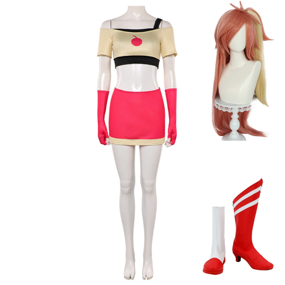 Hazbin Hotel 2 (2025) Cherri Bomb Yellow Red Set Outfits Cosplay Costume