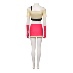 Hazbin Hotel 2 (2025) Cherri Bomb Yellow Red Set Outfits Cosplay Costume 