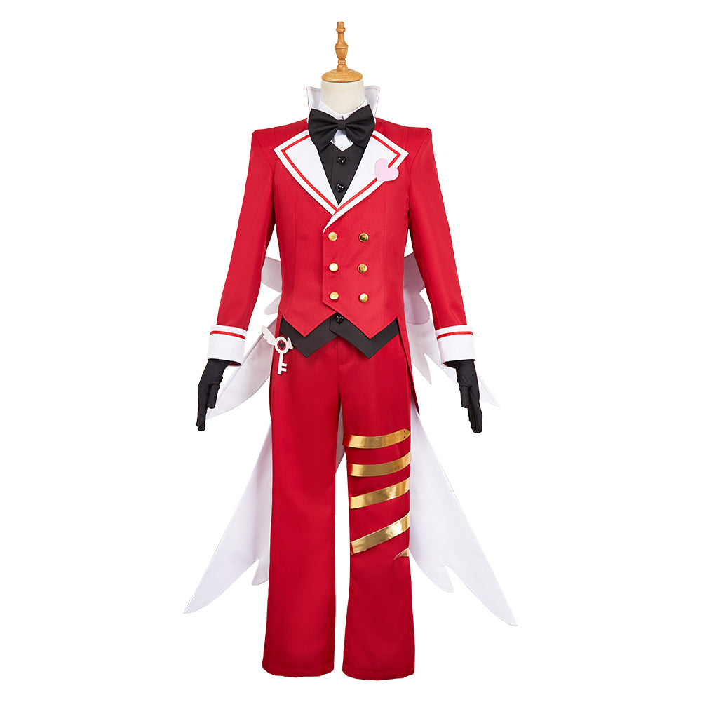 Hazbin Hotel 2 (2025) Lucifer Red Butler Set Outfits Halloween Cosplay Costume 