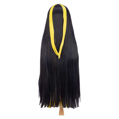 Hazbin Hotel 2 (2025) Sir Pentions Yellow Black Cosplay Wig Heat Resistant Synthetic Hair Carnival Halloween Props 