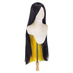 Hazbin Hotel 2 (2025) Sir Pentions Yellow Black Cosplay Wig Heat Resistant Synthetic Hair Carnival Halloween Props 