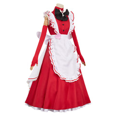 Hazbin Hotel 2 (2025) Vaggie Red Maid Set Outfits Halloween Cosplay Costume 