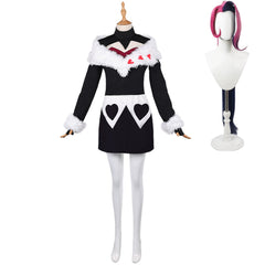 Hazbin Hotel 2 (2025) Velvette Black Dress Set Outfits Halloween Cosplay Costume