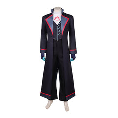 Hazbin Hotel 2 (2025) Vox Black Long Coat Suit Set Outfits Cosplay Costume 