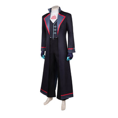 Hazbin Hotel 2 (2025) Vox Black Long Coat Suit Set Outfits Cosplay Costume 
