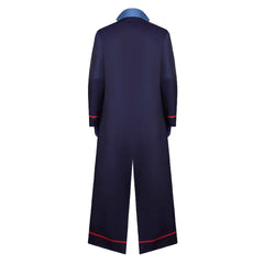 Hazbin Hotel 2 (2025) Vox Blue Long Coat Set Outfits Cosplay Costume Halloween Suit