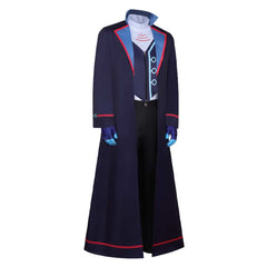 Hazbin Hotel 2 (2025) Vox Blue Long Coat Set Outfits Cosplay Costume Halloween Suit
