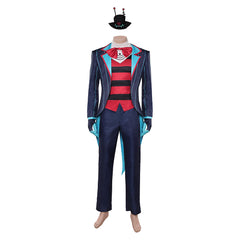 Hazbin Hotel 2 (2025) Vox Blue Red Suit Set Outfits Cosplay Costume 