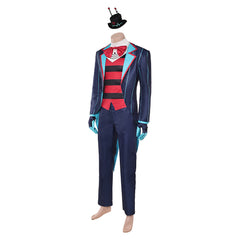 Hazbin Hotel 2 (2025) Vox Blue Red Suit Set Outfits Cosplay Costume 