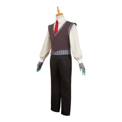 Hazbin Hotel 2 (2025) Vox Gray Vest Shirt Set Outfits Cosplay Costume ​