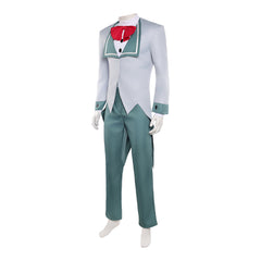 Hazbin Hotel 2 (2025) Vox Human Gray Green Suit Set Outfits Cosplay Costume 