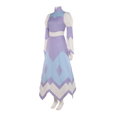Hazbin Hotel Sera Purple Dress Cosplay Costume Halloween Carnival Suit