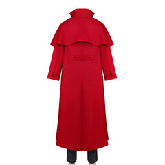 Hellsing Alucard Vampire Red Coat Set Outfits Cosplay Costume Halloween Suit 
