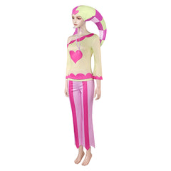 Helluva Boss 2 (2024) Fizzarolli Pink Heart Set Outfits Hazbin Hotel Cosplay Costume