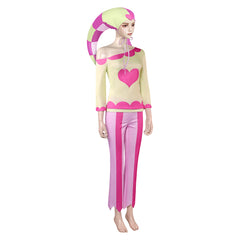 Helluva Boss 2 (2024) Fizzarolli Pink Heart Set Outfits Hazbin Hotel Cosplay Costume