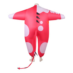 Helluva Boss Hazbin Hotel Blitz Funny Red Inflatable Costume Cosplay Costume Halloween Suit 