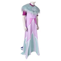 Helluva Boss Season 3 (2025) Andrealphus Cyan Pink Dress Outfits Cosplay Costume 