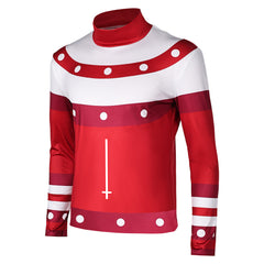 Helluva Boss Season 3 (2025) Blitz Red Long Sleeve Top Outfits Cosplay Costume 