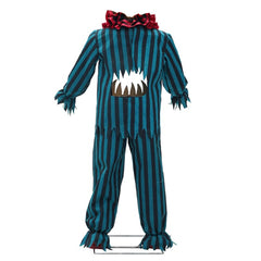 Hollow Clown Pennywise Blue Black Striped Outfits Cosplay Costume Halloween Suit