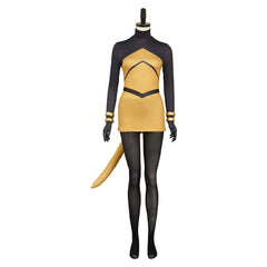 Hollow Knight: Silksong (2025) Shakra Black Yellow Set Outfits Cosplay Costume 