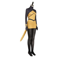 Hollow Knight: Silksong (2025) Shakra Black Yellow Set Outfits Cosplay Costume 