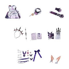 Honkai: Star Rail Castorice Purple Dress Set Outfits Cosplay Costume