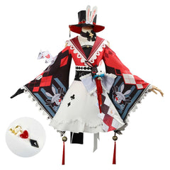 Honkai: Star Rail Sparxie Red White Skirt Set Outfits Cosplay Costume 