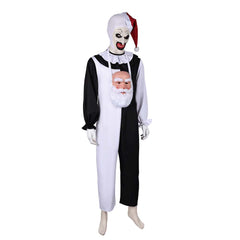 Horror Movie Terrifier 3 (2024) Art The Clown Black White Outfits Cosplay Costume Halloween Carnival Suit