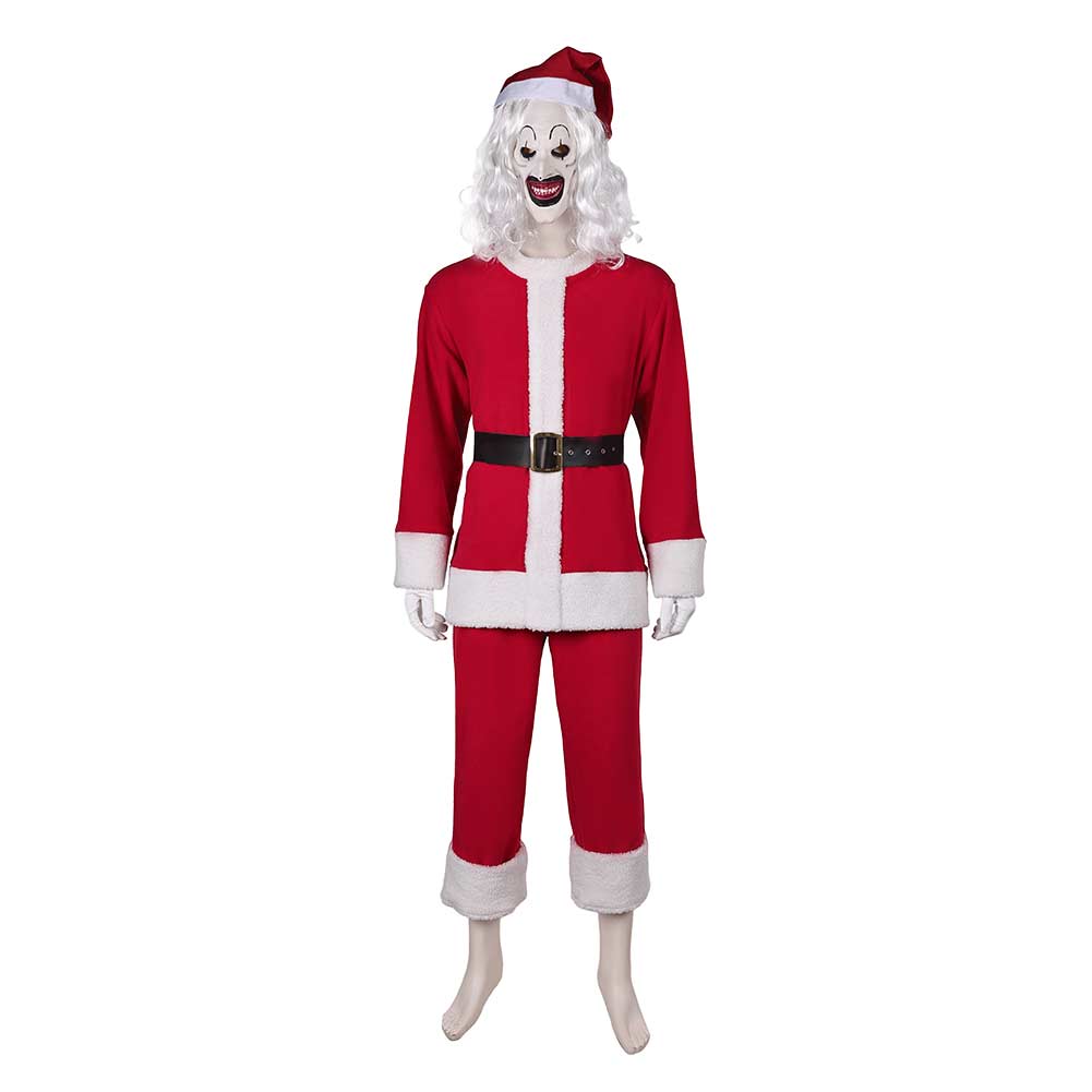 Horror Terrifier (2024) Art The Clown Santa Outfits Cosplay
