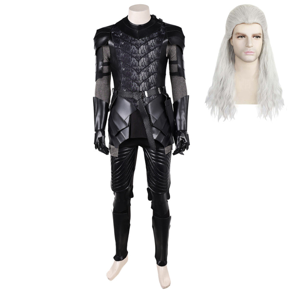 House Of The Dragon (2026) Aemond Targaryen Black Armor Set Outfits Cosplay Costume