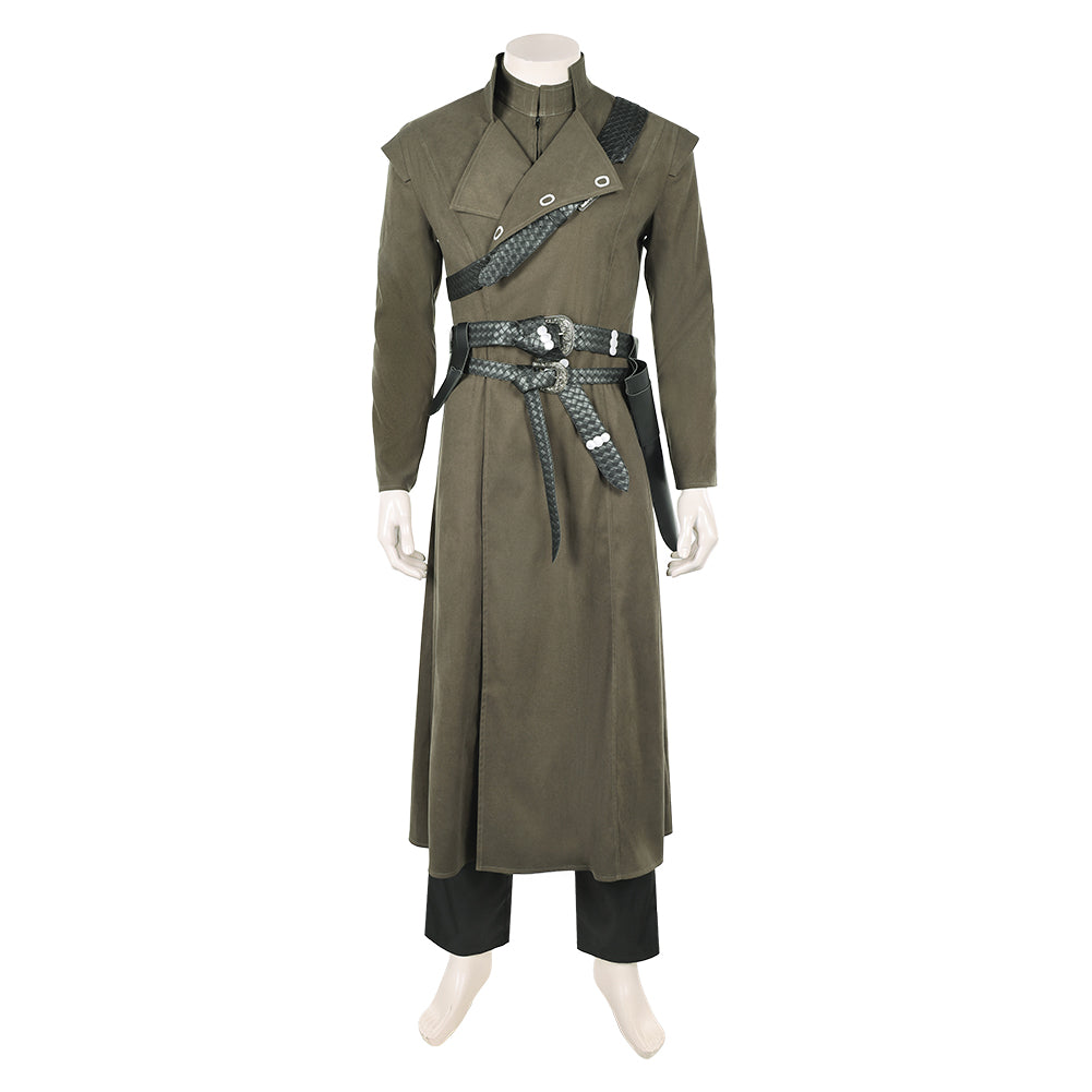 House Of The Dragon (2026) Aemond Targaryen Olive Coat Pants Set Outfits Cosplay Costume